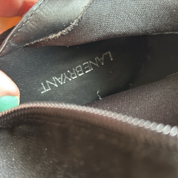 Lane Bryant heeled boots size 11 W inside zipper soft faux suede new 3.5” heel - Picture 16 of 17